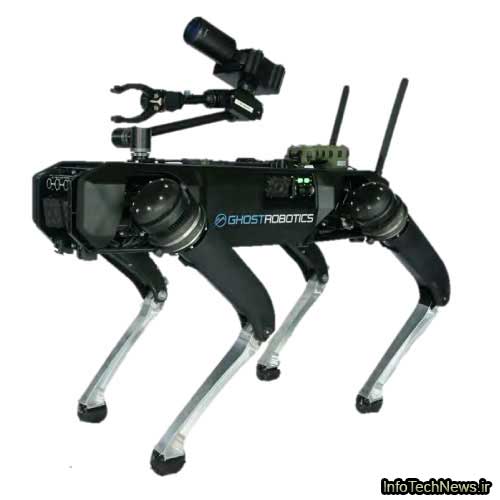 سگ رباتیک نظامی Ghost Robotics حالا می‌تواند شنا کند